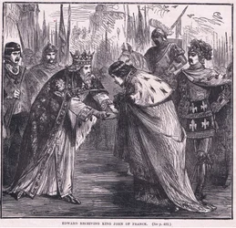 エドワードはフランス国王ジョン1357を受け取りました